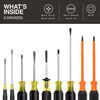 Klein Tools Electrician Screwdriver Set, 9 Pieces, small image number 2