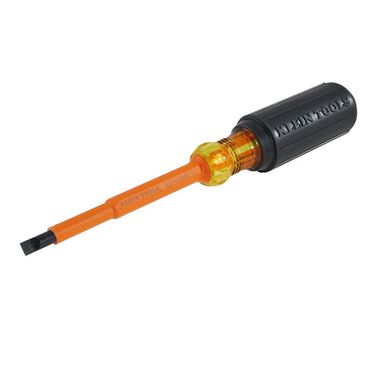 Klein Tools Insulated 1/4 In. Cabinet Tip Screwdriver with 4 In. Shank, large image number 2