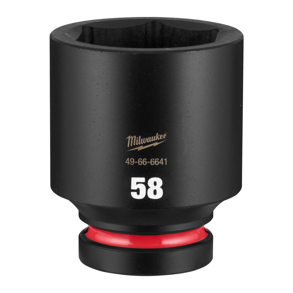 Milwaukee SHOCKWAVE Impact Duty 1 Inch Drive 58mm Deep 6 Point Socket - 49-66-6641