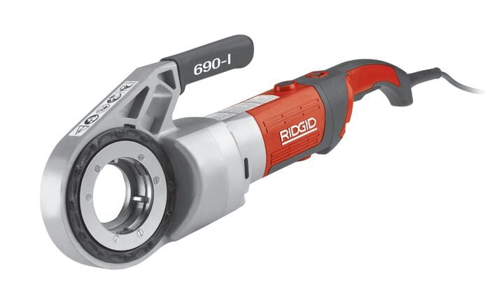 Ridgid 690-I Hand-Held Power Drive Pipe Threading Machine,  115V, large image number 1