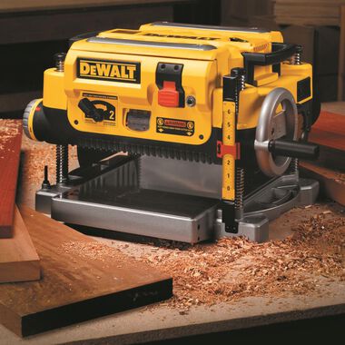 DEWALT Thickness Planer 13in 2 Speed 3 Knife Kit with Tables and Replacement Knives, large image number 5