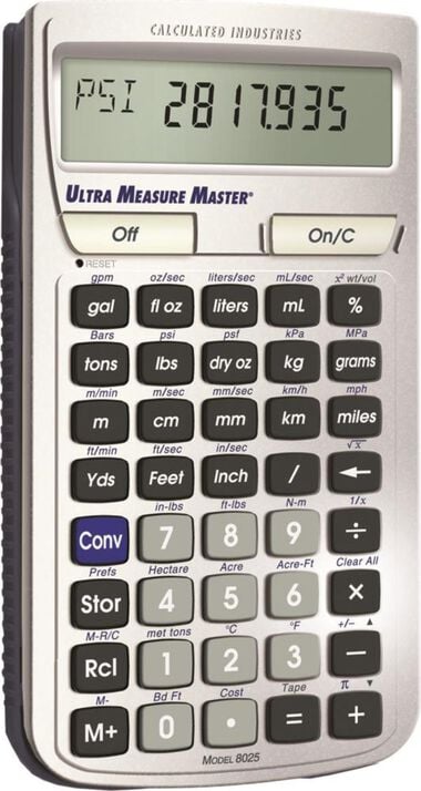Calculated Industries U.S. Standard to Metric Conversion Calculator, large image number 2