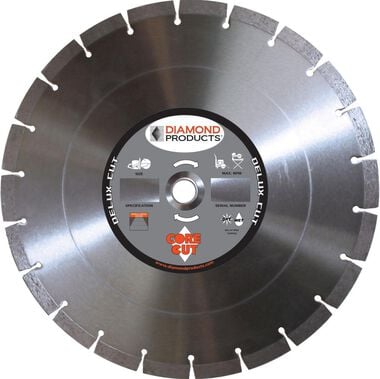 Diamond Products 16 In. x .125 x 1 In. Delux-Cut High Speed Blade