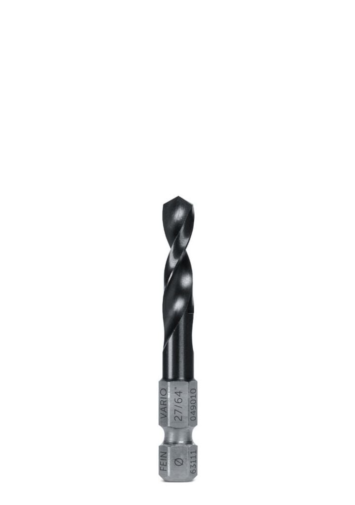 Fein VARIO Drill/Driver Twist Drill 27/64 Inch (1/2 Inch Thread)