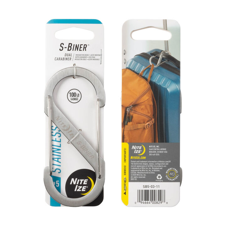Nite Ize S-Biner Dual Carabiner Stainless Steel #5 Stainless, large image number 2