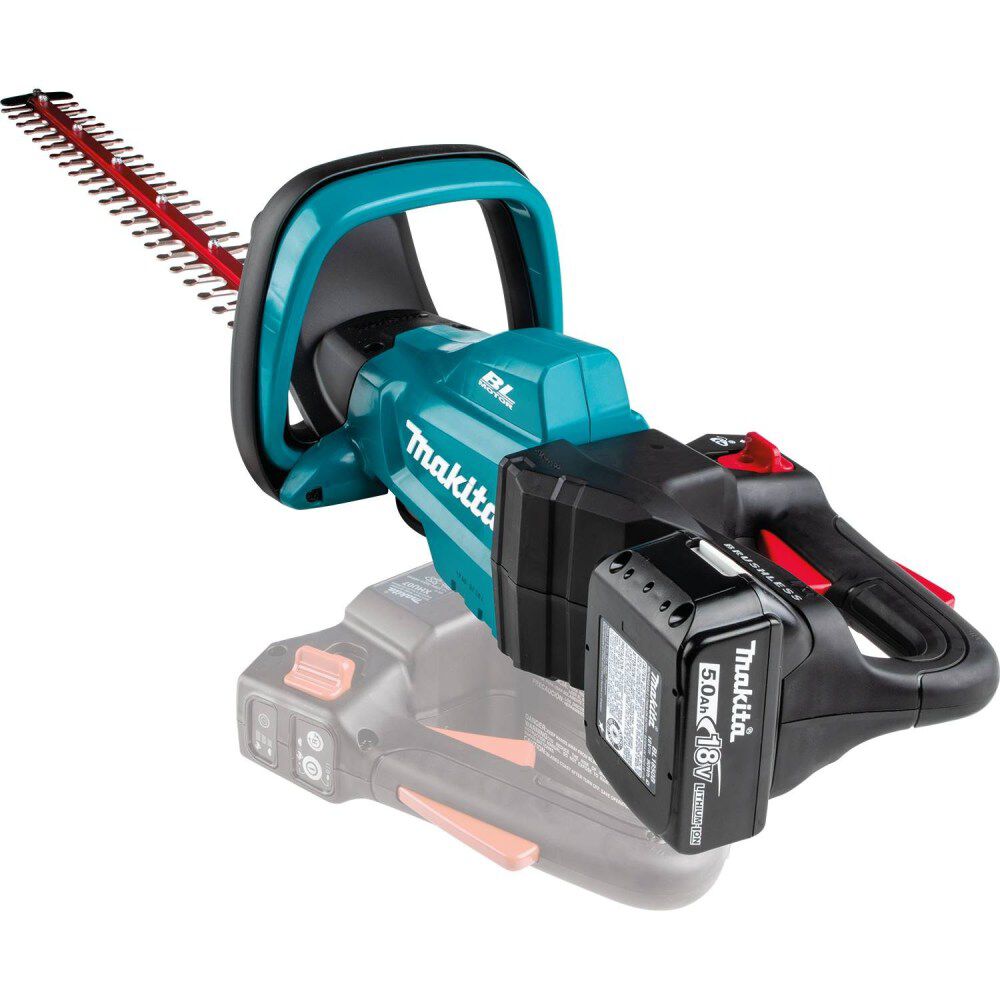 Makita 18V LXT Lithium-Ion Brushless Cordless 24in Hedge Trimmer Kit (5.0Ah), large image number 6