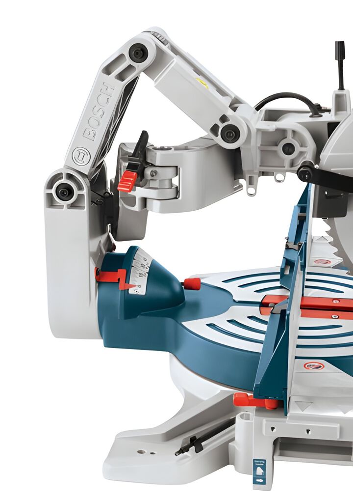 Bosch 12 Inch Glide Miter Saw and Folding Stand Bundle, large image number 8