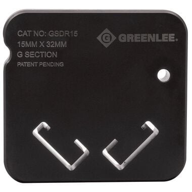 Greenlee G-Type Din Rail 15mm x 32mm Strut Cutting Die