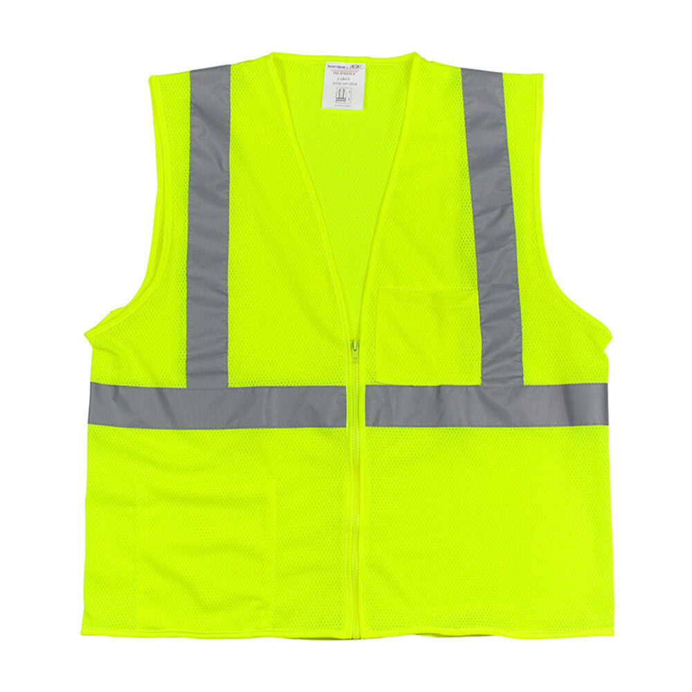 Protective Industrial Products ANSI Type R Class 2 Zipper Mesh Vest, large image number 2