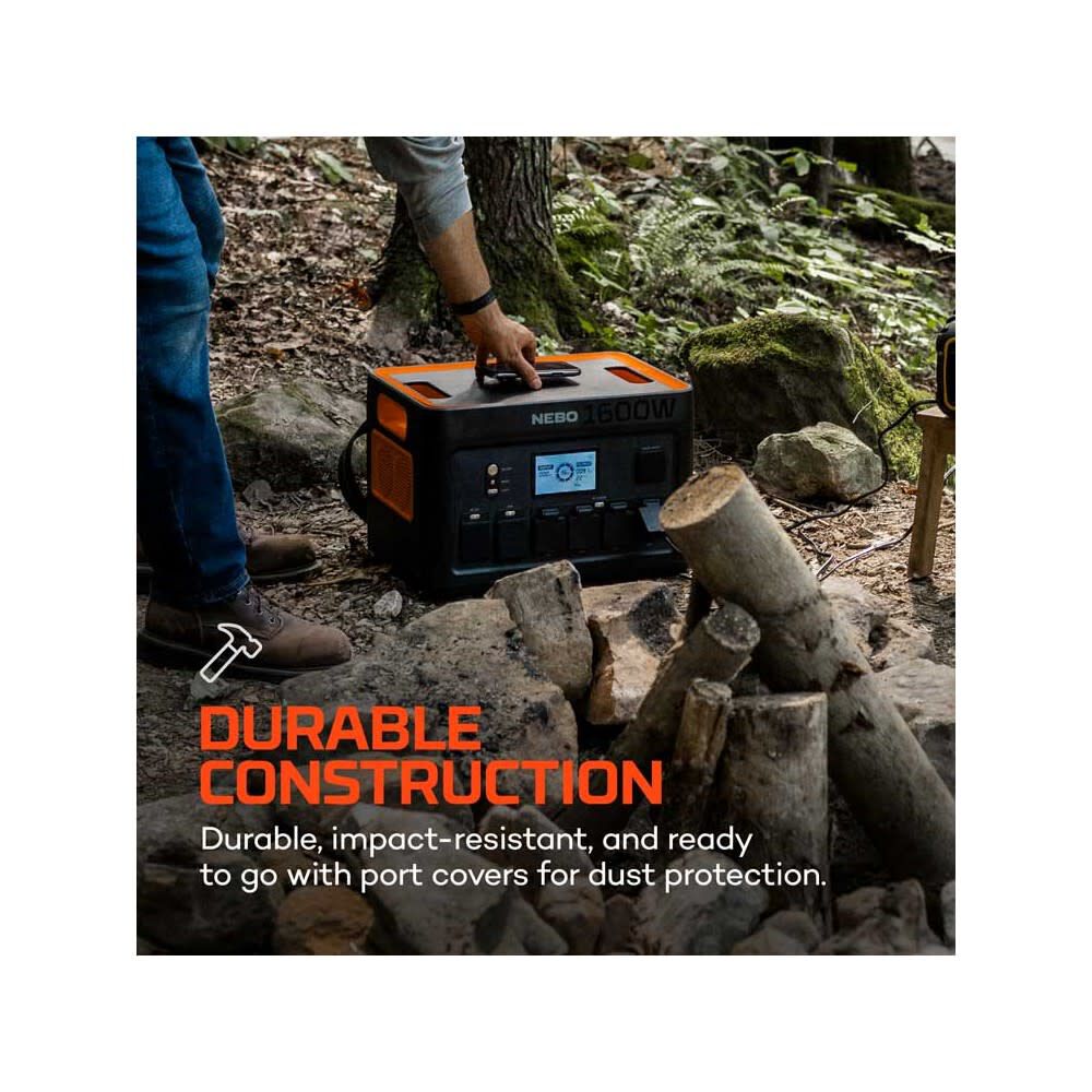 Nebo Pinnacle 3,200 Watt Lithium-Ion Battery Solar Portable Power Station, large image number 8
