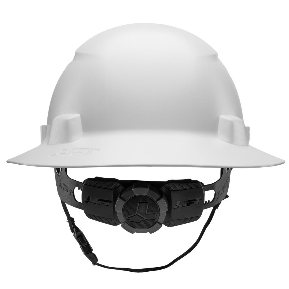 Lift Safety IDAX Full Brim - Vented Hard Hat, White Carbon