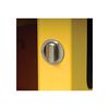 Justrite 4 Gallon Yellow Steel Manual Close Flammable Cabinet, small image number 3