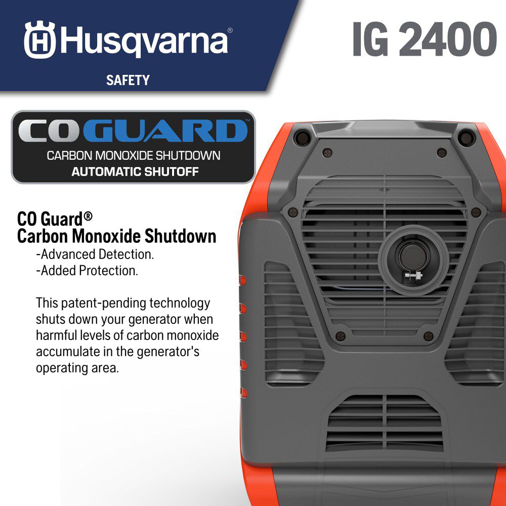 Husqvarna 2400W Dual Fuel Portable Inverter Generator, large image number 6