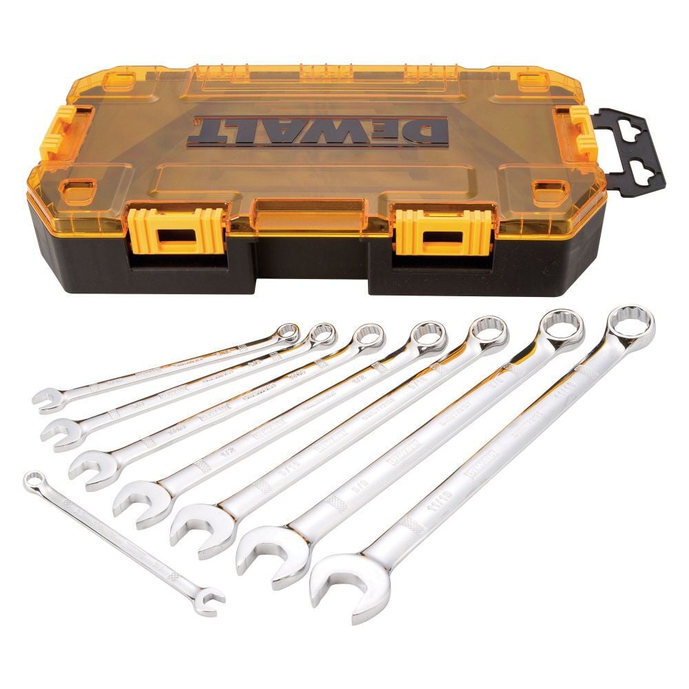 DEWALT 8 piece Combination Wrench Set (SAE), large image number 1