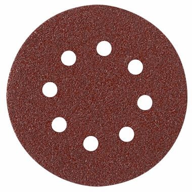 Bosch 40 Grit 5 Inch 8 Hole Hook-and-Loop Sanding Discs 5 Piece