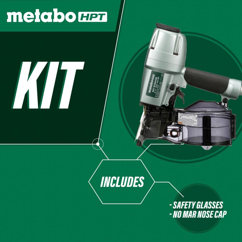 Metabo HPT 21/2In Coil Siding Nailer NV65AH2M Acme Tools