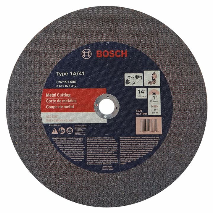 Bosch 14 Inch Metal Cutting Abrasive Wheel