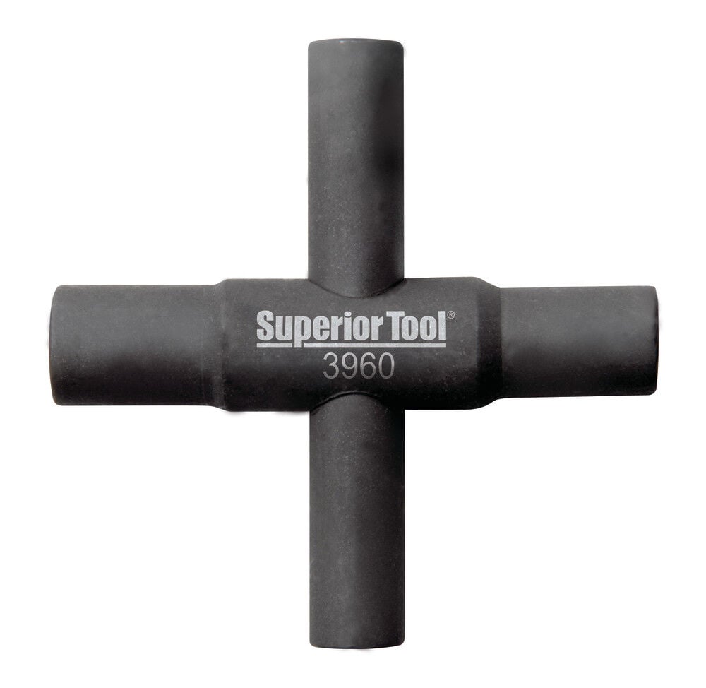 Superior Tool Four Way Sillcock Key, large image number 1