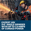 Bosch EXPERT 18V 6 inch Angle Grinder Kit with Slide Switch & 8.0 Ah Battery and Multi-Voltage Charger, small image number 5