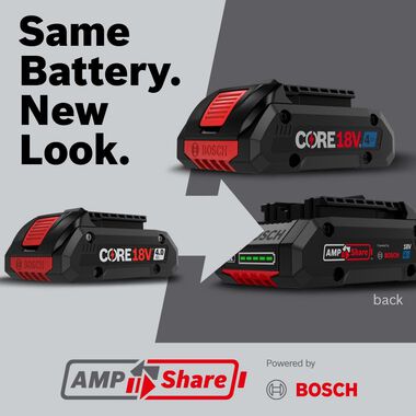 Bosch 18V CORE18V Lithium-Ion 4.0 Ah Compact Batteries 2 Pack, large image number 1
