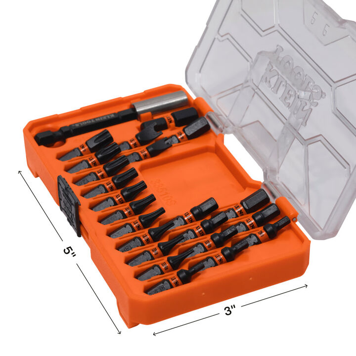 Klein Tools Slim ProFlex Impact-Rated Tamperproof Security Bit Set 23-Pieces, large image number 6