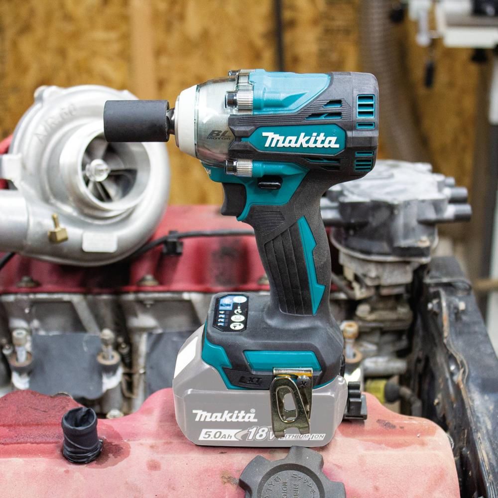 Makita Promotional 18V LXT 4-Speed 1/2in Sq Drive Impact Wrench with Friction Ring Anvil (Bare Tool), large image number 7