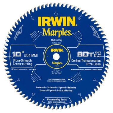 Irwin Marples 10In 80T Handi ATB Saw Blade, large image number 0