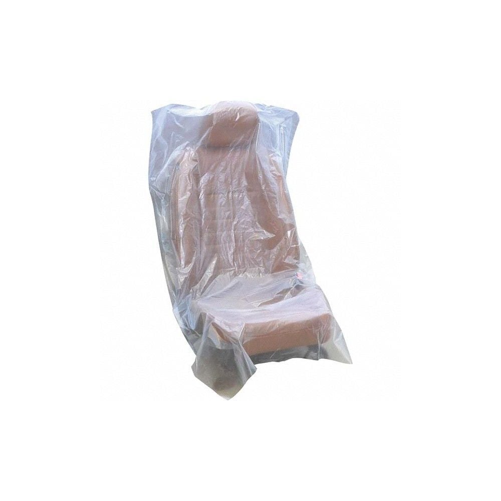Johndow Value Clear Plastic Seat Cover Roll 31-1/2 x 52 Inch 500 Pieces, large image number 2