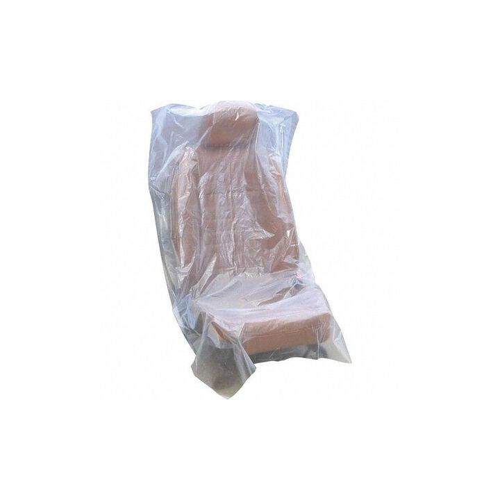 Johndow Value Clear Plastic Seat Cover Roll 31-1/2 x 52 Inch 500 Pieces, large image number 1