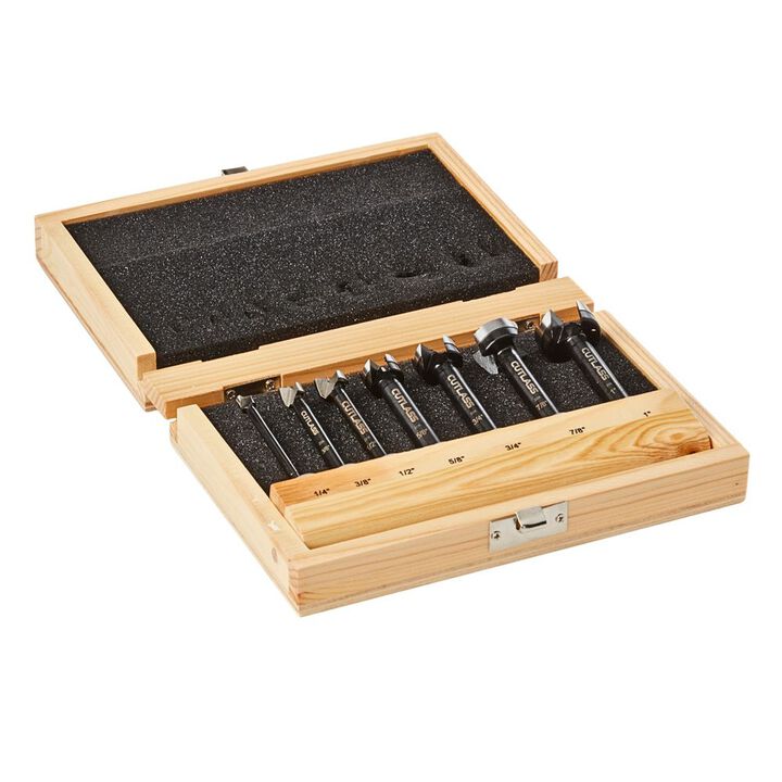 Commander Tool Steel Forstner Bit Set in Wooden Box 7 Pieces, large image number 2