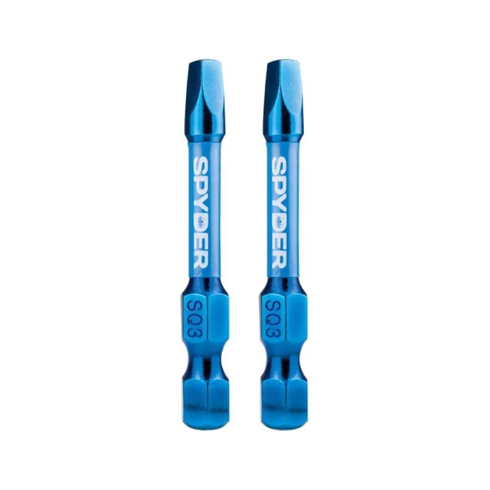 Spyder 2 Inch SQ3 Impact Driver Bit, 2 Pieces, large image number 1