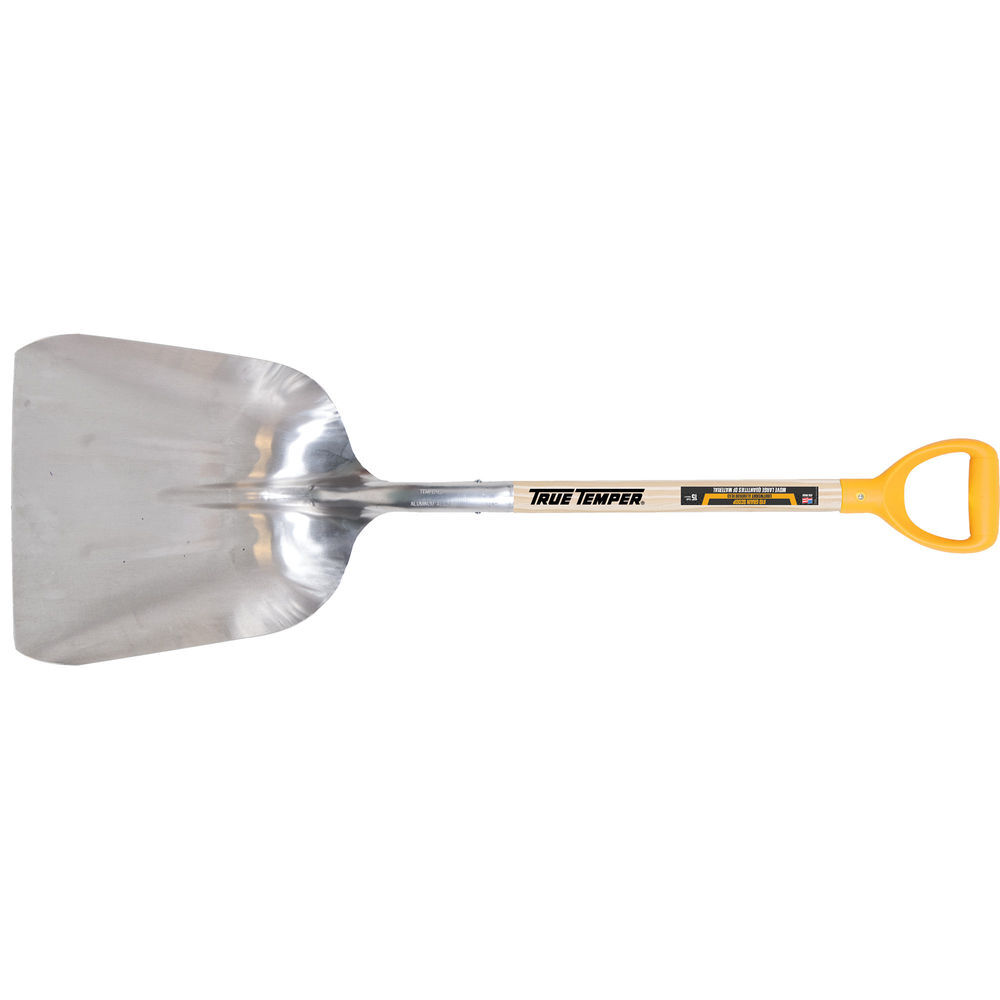 True Temper #10 Aluminum Scoop Shovel with D Grip Hardwood Handle, large image number 2