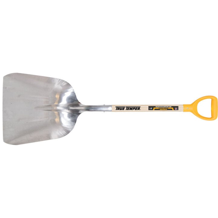 True Temper #10 Aluminum Scoop Shovel with D Grip Hardwood Handle, large image number 1