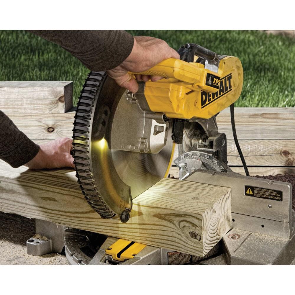 DEWALT 12in 15 Amp Dual Bevel Compound Miter Saw, large image number 14