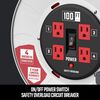 CRAFTSMAN 100 Foot Retractable Extension Cord Reel with 4 Outlets, small image number 5