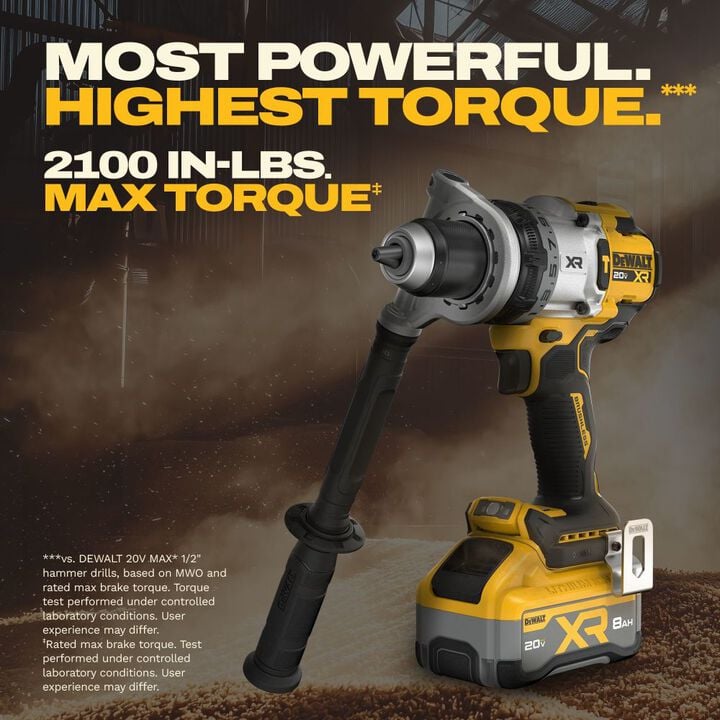 DEWALT 20V MAX XR Brushless Cordless 1/2 Inch Hammer Drill Kit, large image number 5