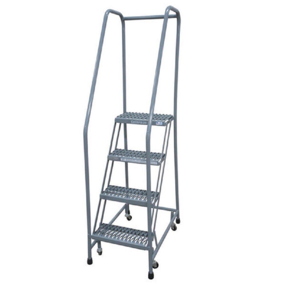 Cotterman Series 1000 4 Step X 26in W A6 Tread Step Ladder w/handrails, large image number 1