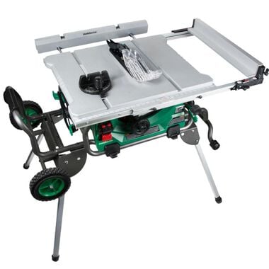 Metabo HPT 10in Jobsite Table Saw with Fold Roll Stand