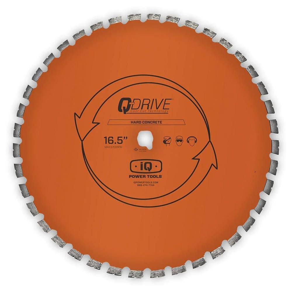 iQ Power Tools 16.5 in Q Drive Arrayed Segmented Hard Concrete Orange Blade - MX16-125-QD-HM2