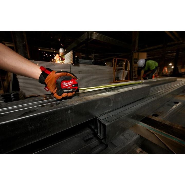 Milwaukee 25ft Wide Blade Magnetic Tape Measure with 100L Light, large image number 7