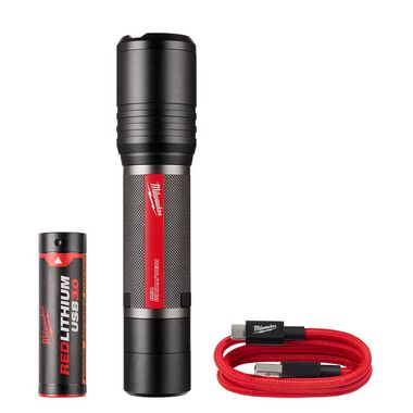 Milwaukee REDLITHIUM USB Flashlight Kit 2000 Lumen Slide Focus