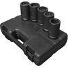 Sunex 5 pc. 1 In. Drive SAE & Metric Combination Budd Wheel Impact Socket Set, small image number 1