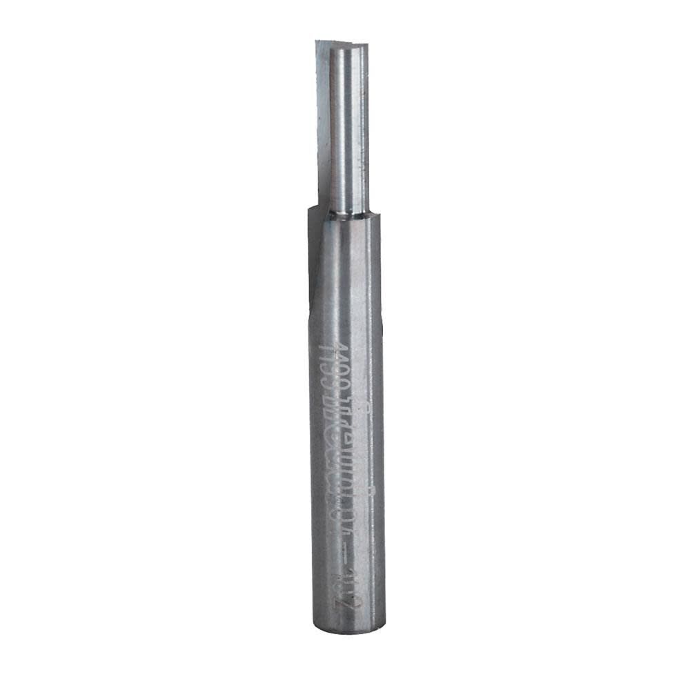 Freud 3/16 In. (Dia.) Double Flute Straight Bit with 1/4 In. Shank, large image number 1