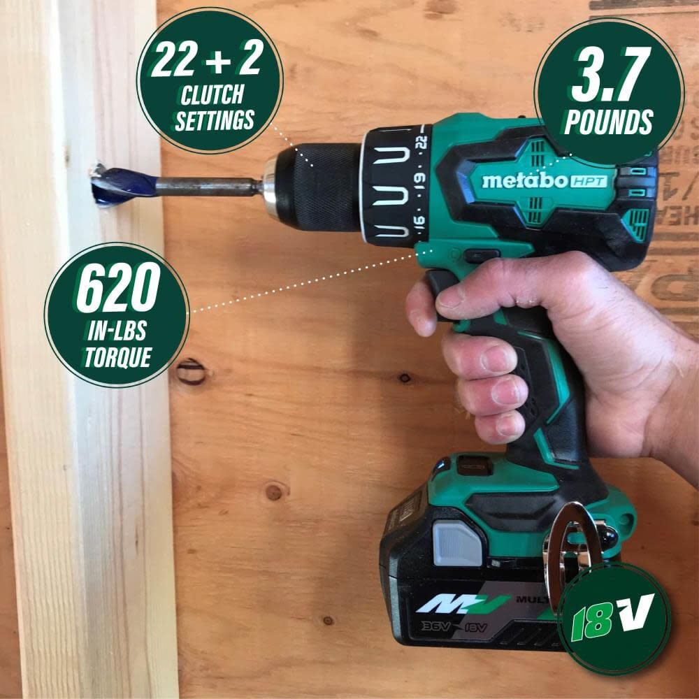 Metabo HPT 18V Brushless Hammer Drill DV18DBFL2TM Acme Tools
