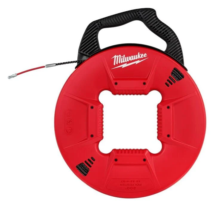 Milwaukee 200 Ft. Polyester Fish Tape w/ Flexible Metal Leader