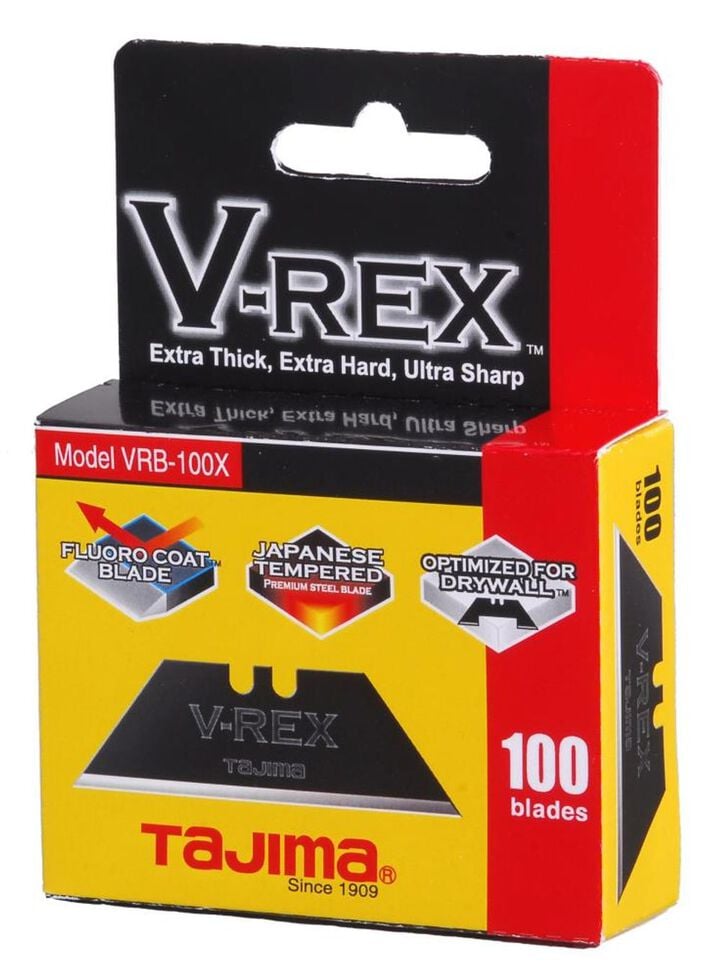 Tajima V-REX II Premium Tempered Steel Utility Knife Blades 100-Pack