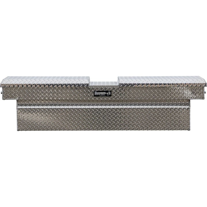 Buyers Products Company 23x27x71 Inch Diamond Tread Aluminum Gull Wing Truck Box, large image number 0