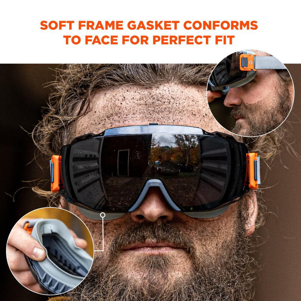 Smoke hot sale lens goggles