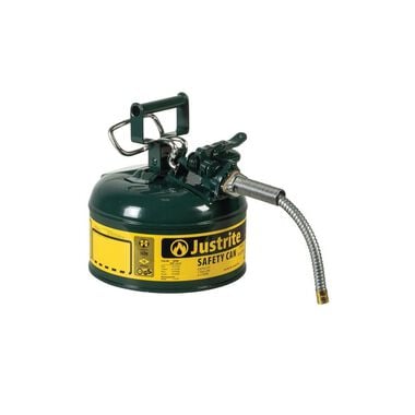 Justrite 1 Gal Steel Safety Green Oil Can Type II
