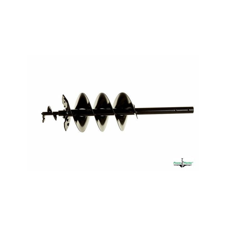 Power Planter 7 Inch x 28 Inch Steel Gallon Pot & Post Hole Auger with HD Tip, large image number 1